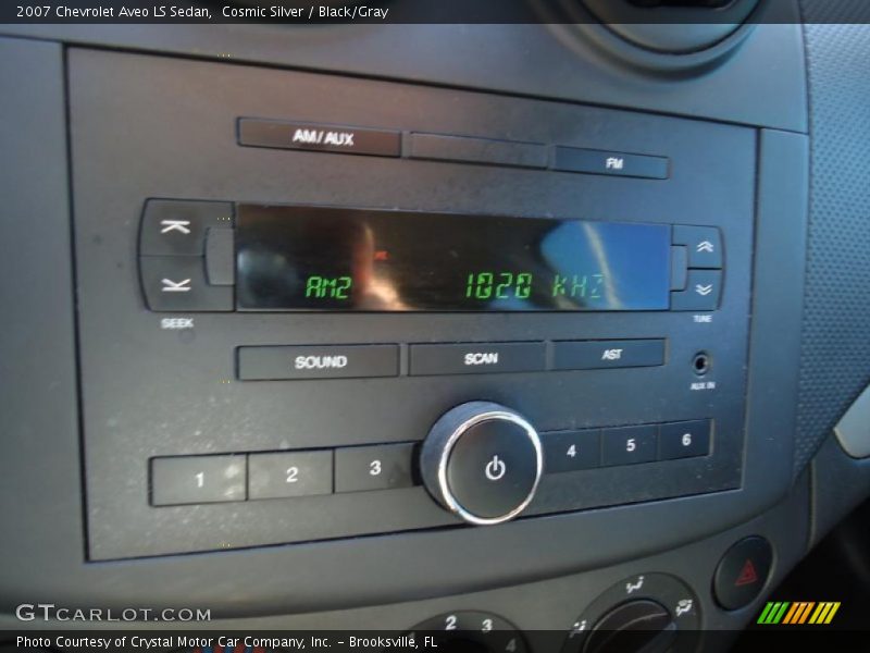Cosmic Silver / Black/Gray 2007 Chevrolet Aveo LS Sedan