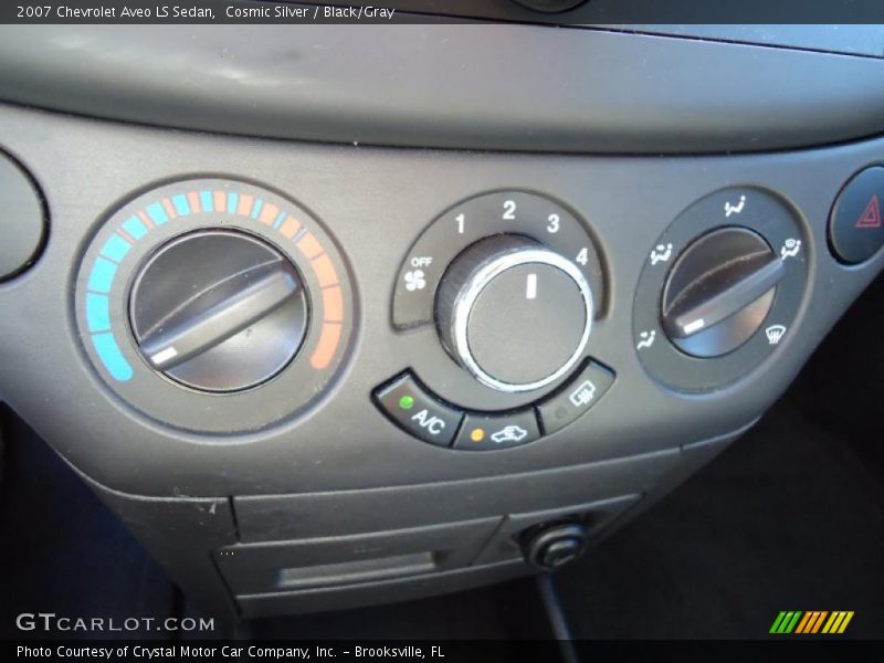 Cosmic Silver / Black/Gray 2007 Chevrolet Aveo LS Sedan