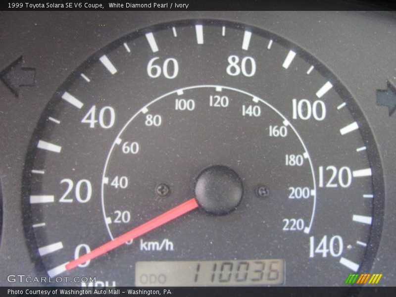 White Diamond Pearl / Ivory 1999 Toyota Solara SE V6 Coupe
