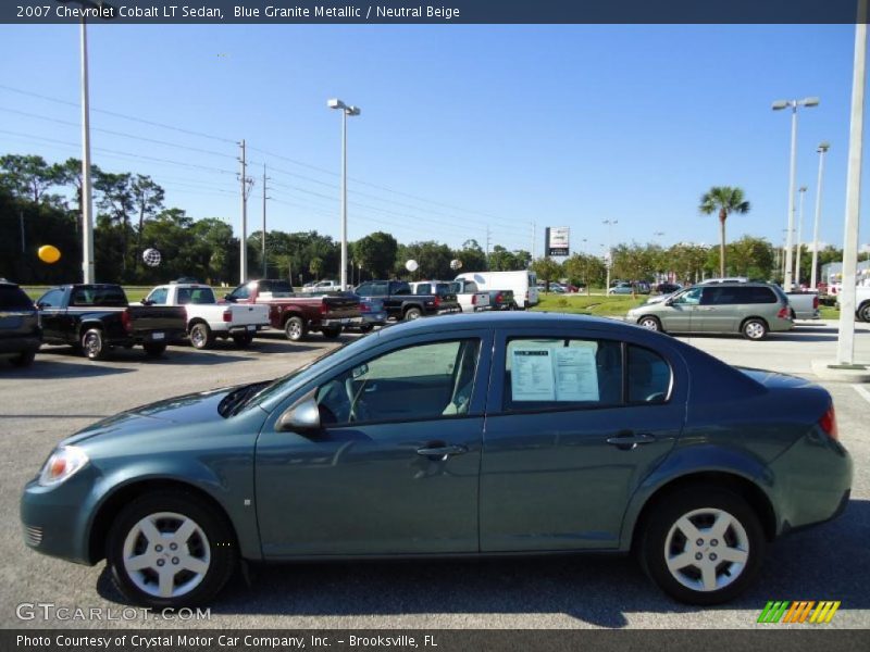 Blue Granite Metallic / Neutral Beige 2007 Chevrolet Cobalt LT Sedan