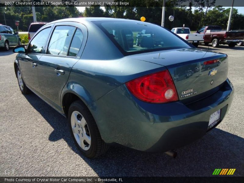 Blue Granite Metallic / Neutral Beige 2007 Chevrolet Cobalt LT Sedan