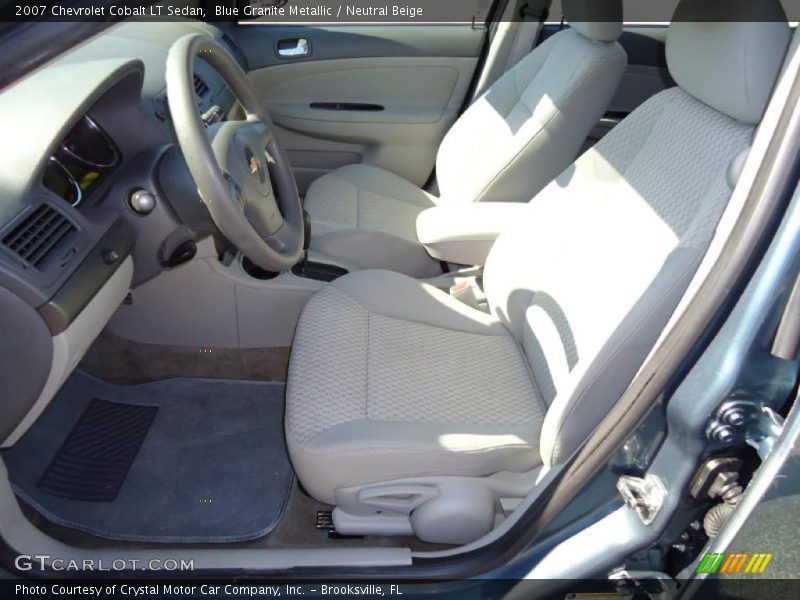 Blue Granite Metallic / Neutral Beige 2007 Chevrolet Cobalt LT Sedan