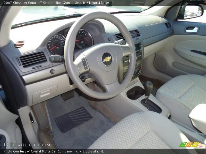 Blue Granite Metallic / Neutral Beige 2007 Chevrolet Cobalt LT Sedan