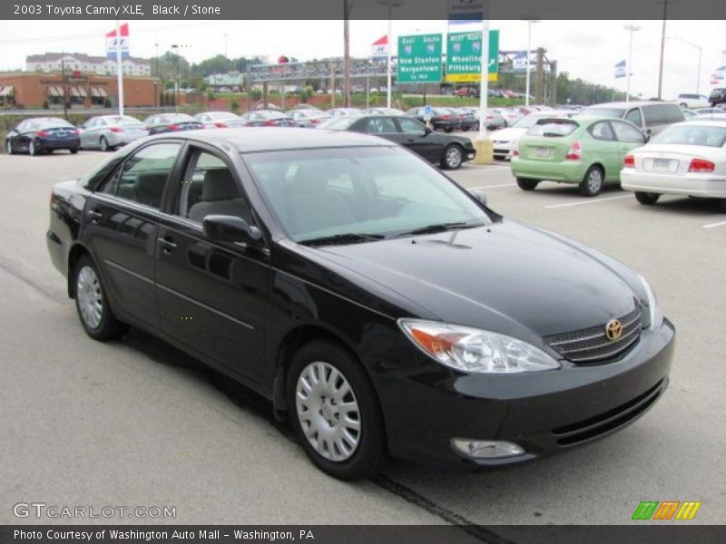 Black / Stone 2003 Toyota Camry XLE