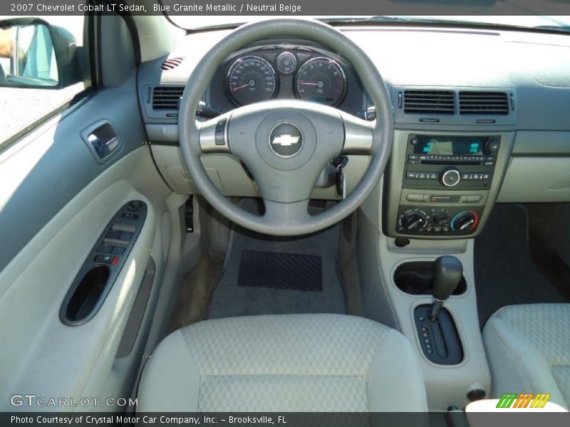 Blue Granite Metallic / Neutral Beige 2007 Chevrolet Cobalt LT Sedan