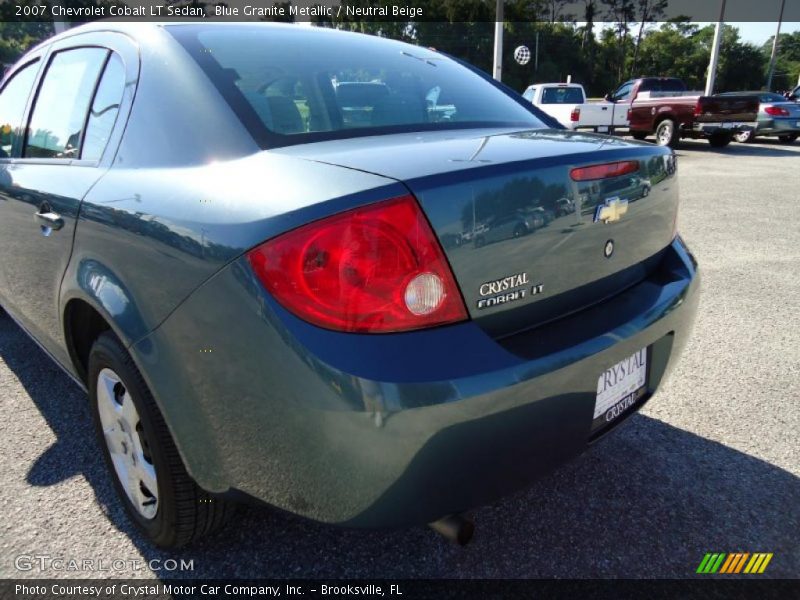Blue Granite Metallic / Neutral Beige 2007 Chevrolet Cobalt LT Sedan