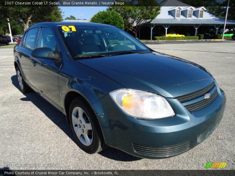 Blue Granite Metallic / Neutral Beige 2007 Chevrolet Cobalt LT Sedan