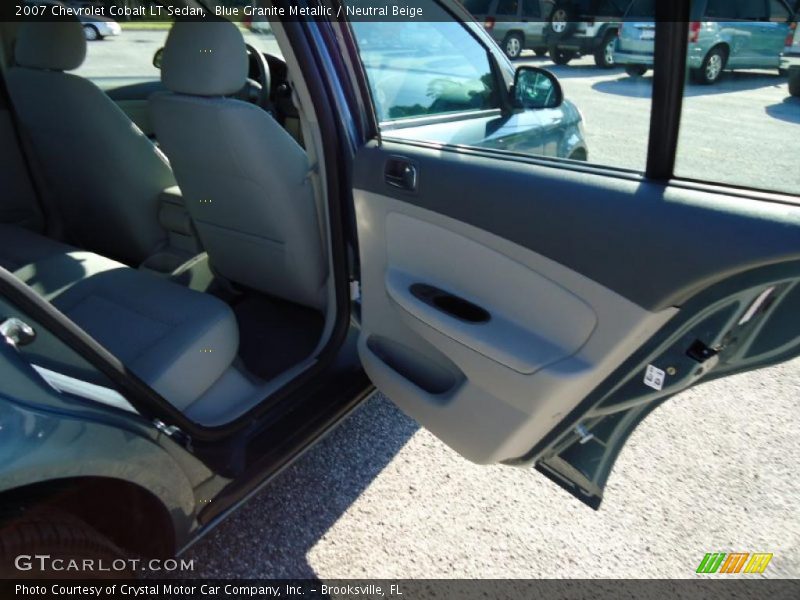 Blue Granite Metallic / Neutral Beige 2007 Chevrolet Cobalt LT Sedan