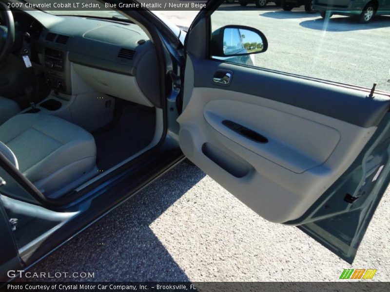 Blue Granite Metallic / Neutral Beige 2007 Chevrolet Cobalt LT Sedan