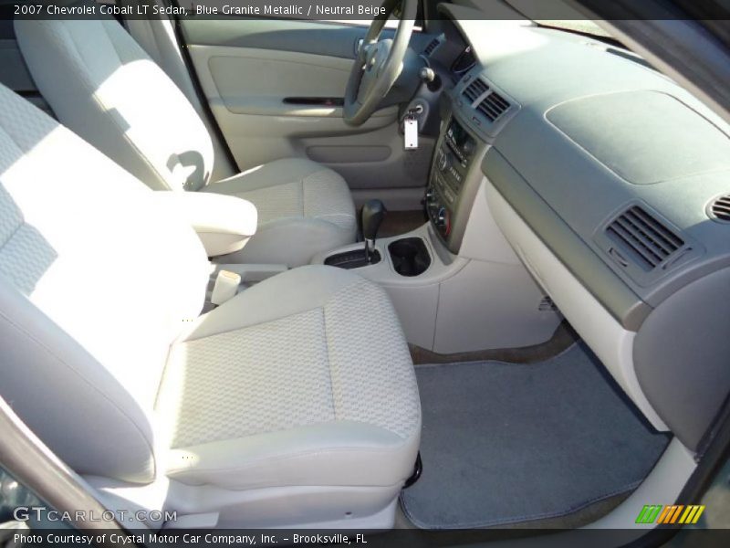 Blue Granite Metallic / Neutral Beige 2007 Chevrolet Cobalt LT Sedan