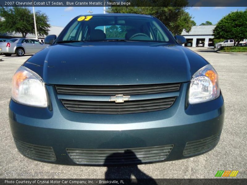 Blue Granite Metallic / Neutral Beige 2007 Chevrolet Cobalt LT Sedan