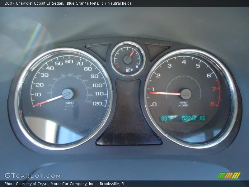 Blue Granite Metallic / Neutral Beige 2007 Chevrolet Cobalt LT Sedan