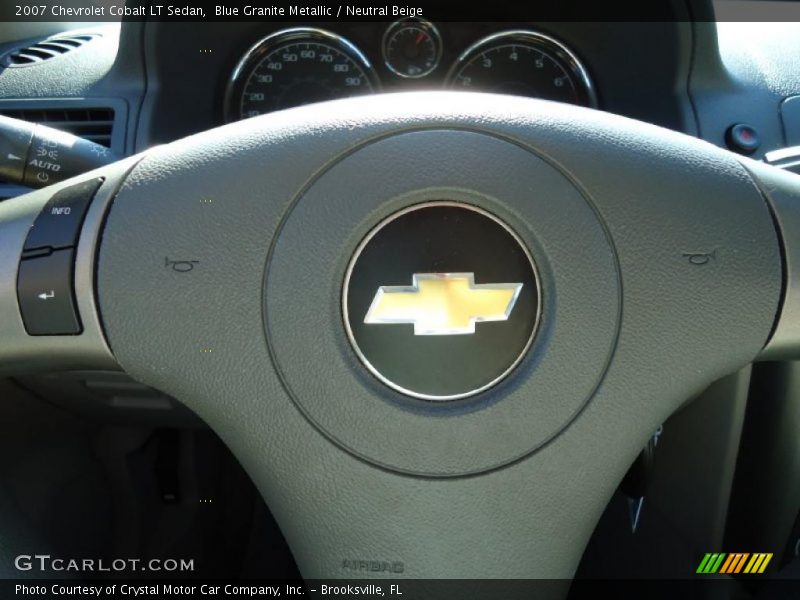 Blue Granite Metallic / Neutral Beige 2007 Chevrolet Cobalt LT Sedan