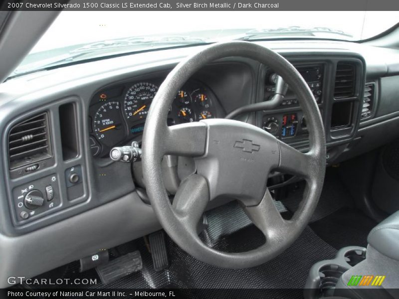 Silver Birch Metallic / Dark Charcoal 2007 Chevrolet Silverado 1500 Classic LS Extended Cab