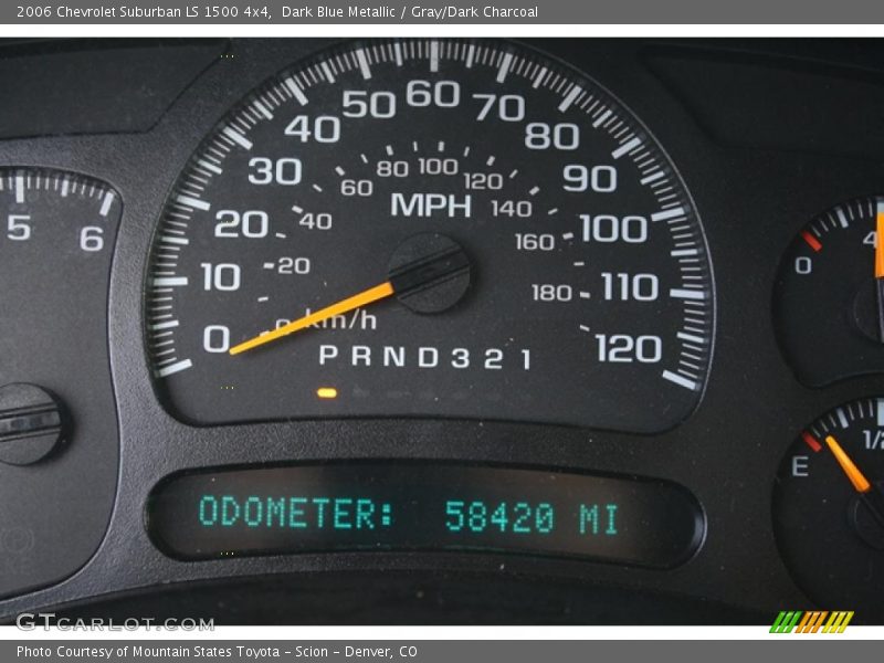 Dark Blue Metallic / Gray/Dark Charcoal 2006 Chevrolet Suburban LS 1500 4x4