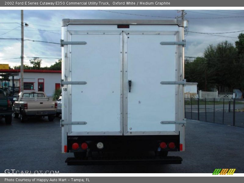 Oxford White / Medium Graphite 2002 Ford E Series Cutaway E350 Commercial Utility Truck