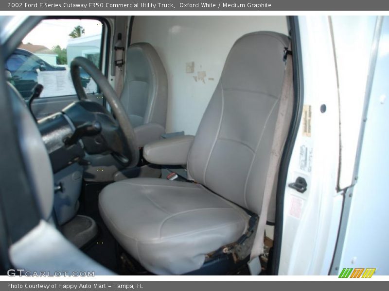Oxford White / Medium Graphite 2002 Ford E Series Cutaway E350 Commercial Utility Truck