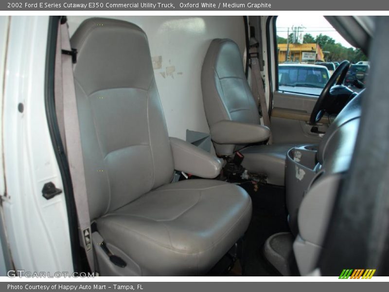 Oxford White / Medium Graphite 2002 Ford E Series Cutaway E350 Commercial Utility Truck