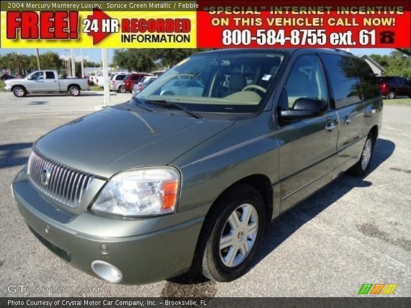 Spruce Green Metallic / Pebble 2004 Mercury Monterey Luxury