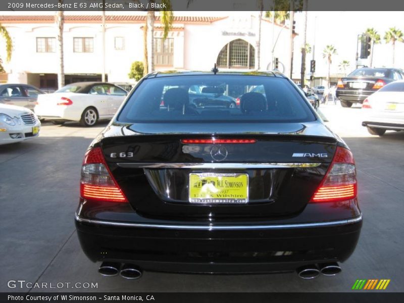 Black / Black 2009 Mercedes-Benz E 63 AMG Sedan