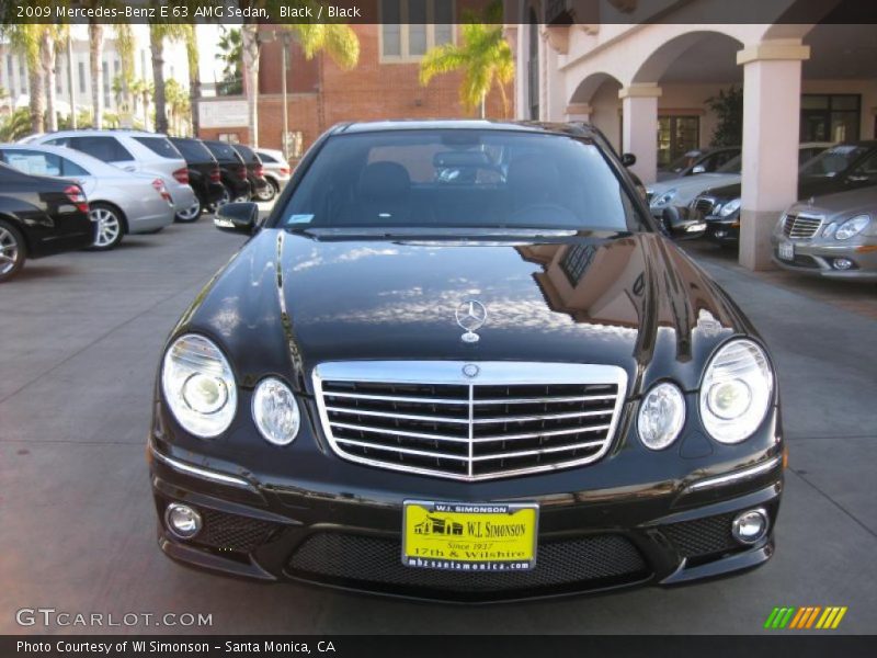 Black / Black 2009 Mercedes-Benz E 63 AMG Sedan