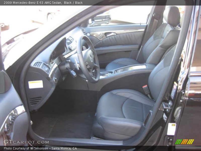 Black / Black 2009 Mercedes-Benz E 63 AMG Sedan