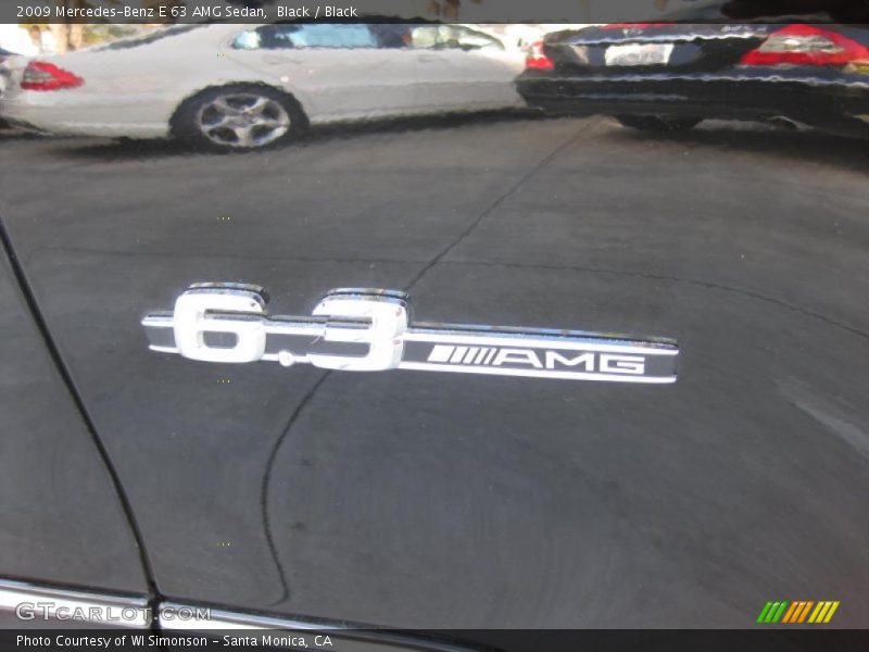 Black / Black 2009 Mercedes-Benz E 63 AMG Sedan