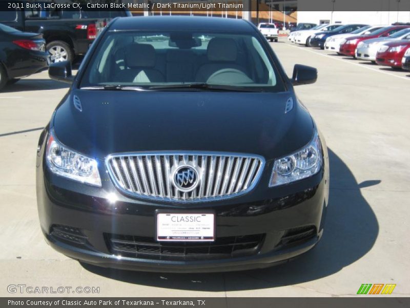 Carbon Black Metallic / Dark Titanium/Light Titanium 2011 Buick LaCrosse CX