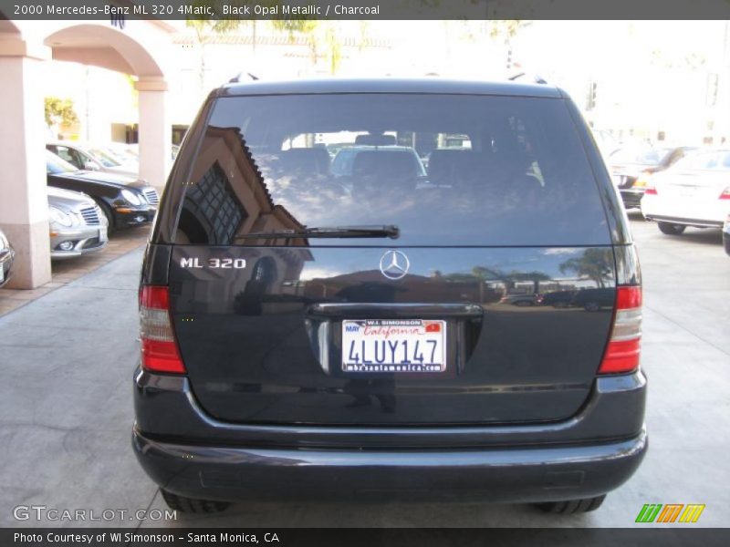 Black Opal Metallic / Charcoal 2000 Mercedes-Benz ML 320 4Matic