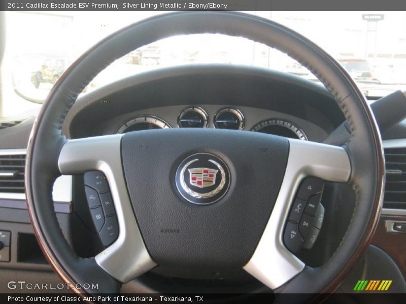 Silver Lining Metallic / Ebony/Ebony 2011 Cadillac Escalade ESV Premium