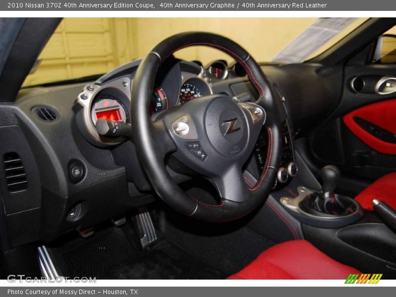  2010 370Z 40th Anniversary Edition Coupe 40th Anniversary Red Leather Interior