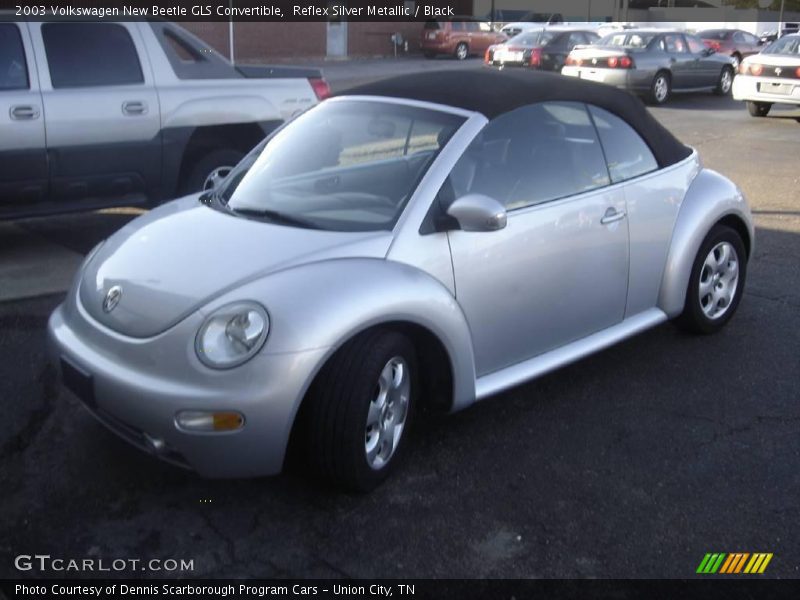 Reflex Silver Metallic / Black 2003 Volkswagen New Beetle GLS Convertible