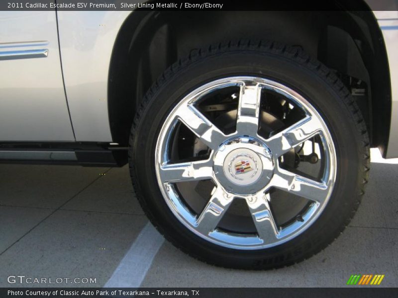 Silver Lining Metallic / Ebony/Ebony 2011 Cadillac Escalade ESV Premium