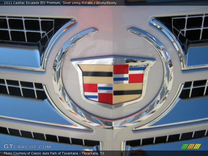Silver Lining Metallic / Ebony/Ebony 2011 Cadillac Escalade ESV Premium