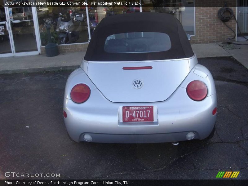 Reflex Silver Metallic / Black 2003 Volkswagen New Beetle GLS Convertible