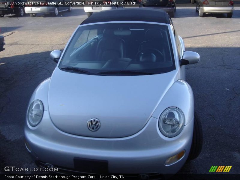Reflex Silver Metallic / Black 2003 Volkswagen New Beetle GLS Convertible