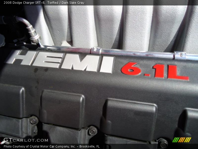 TorRed / Dark Slate Gray 2008 Dodge Charger SRT-8