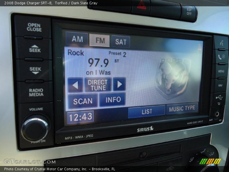 TorRed / Dark Slate Gray 2008 Dodge Charger SRT-8