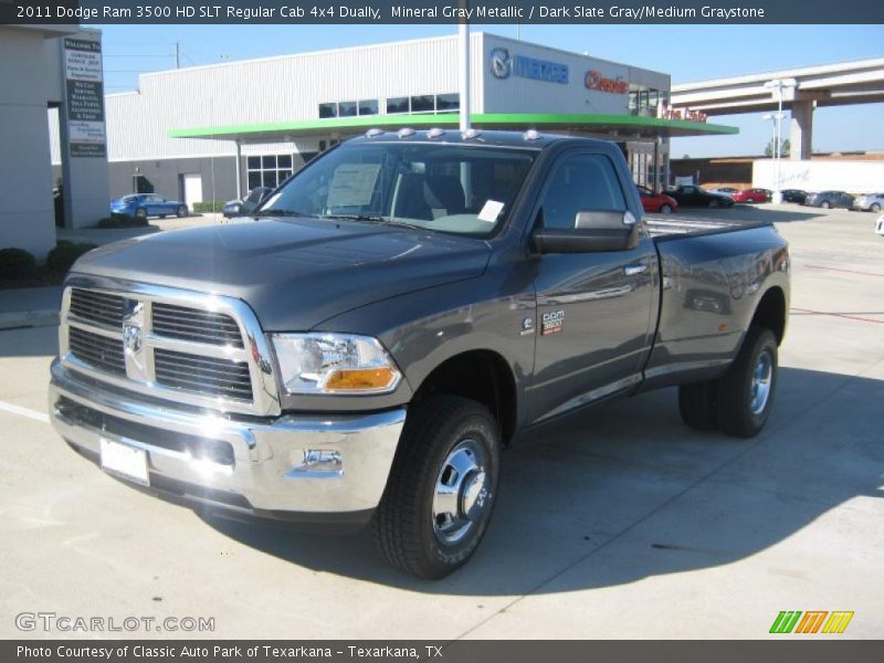 Mineral Gray Metallic / Dark Slate Gray/Medium Graystone 2011 Dodge Ram 3500 HD SLT Regular Cab 4x4 Dually