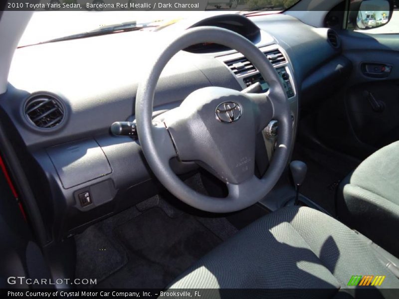 Barcelona Red Metallic / Dark Charcoal 2010 Toyota Yaris Sedan