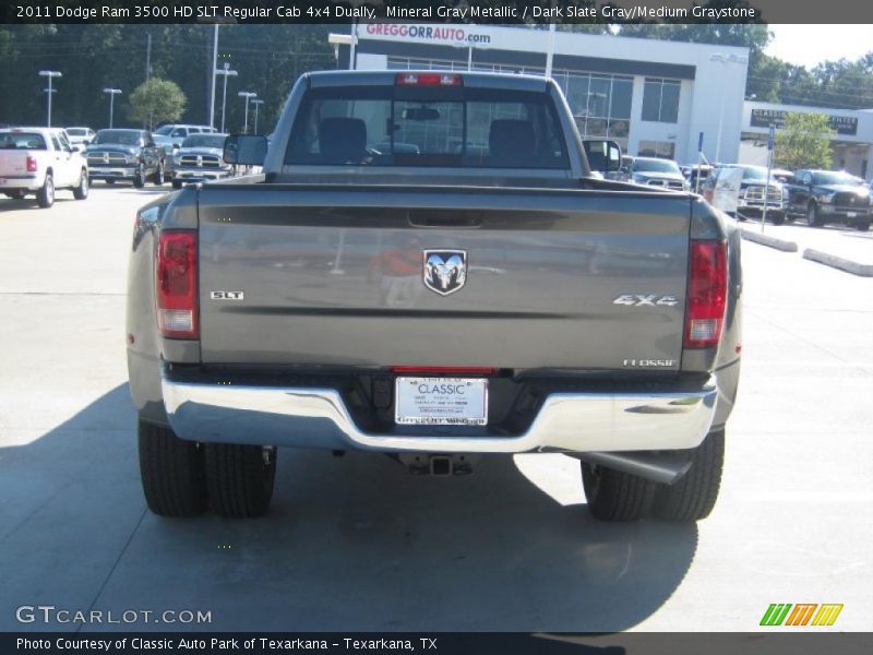 Mineral Gray Metallic / Dark Slate Gray/Medium Graystone 2011 Dodge Ram 3500 HD SLT Regular Cab 4x4 Dually