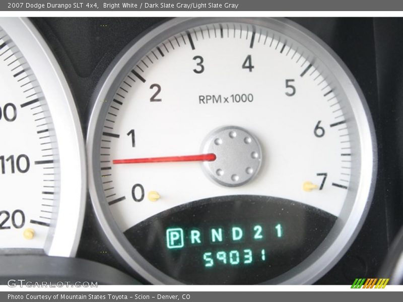 Bright White / Dark Slate Gray/Light Slate Gray 2007 Dodge Durango SLT 4x4