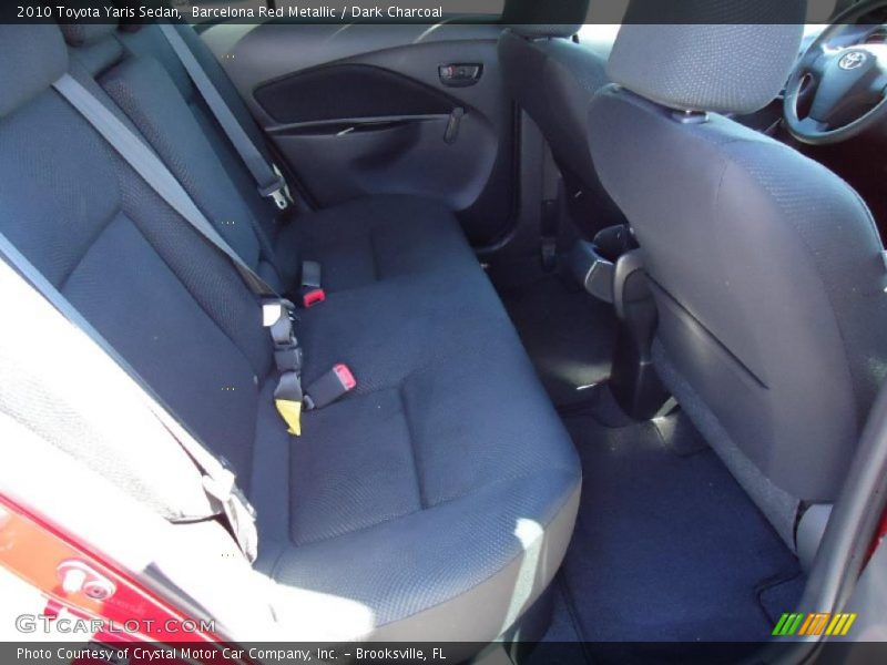 Barcelona Red Metallic / Dark Charcoal 2010 Toyota Yaris Sedan