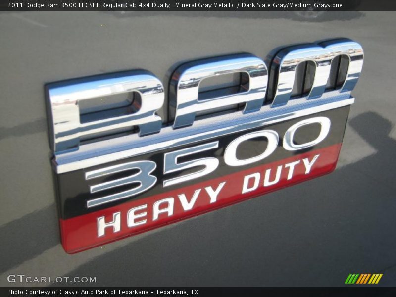 Mineral Gray Metallic / Dark Slate Gray/Medium Graystone 2011 Dodge Ram 3500 HD SLT Regular Cab 4x4 Dually
