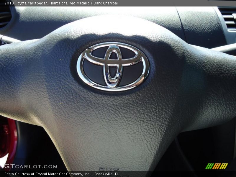 Barcelona Red Metallic / Dark Charcoal 2010 Toyota Yaris Sedan