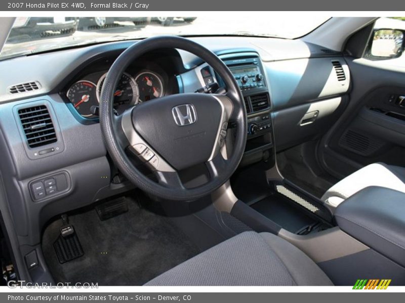 Formal Black / Gray 2007 Honda Pilot EX 4WD