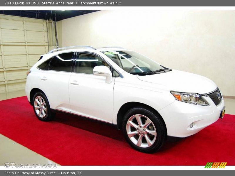 Starfire White Pearl / Parchment/Brown Walnut 2010 Lexus RX 350