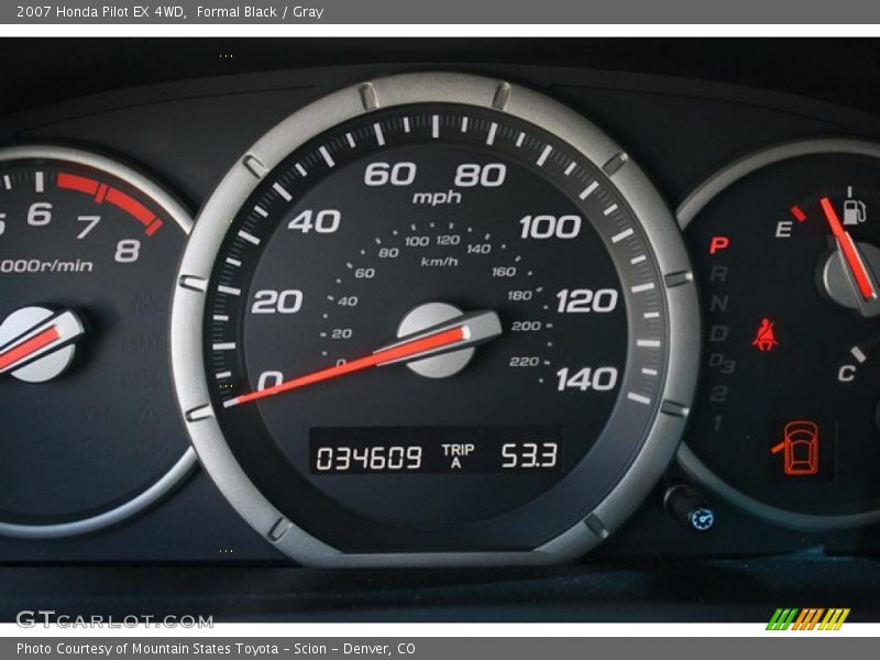 Formal Black / Gray 2007 Honda Pilot EX 4WD