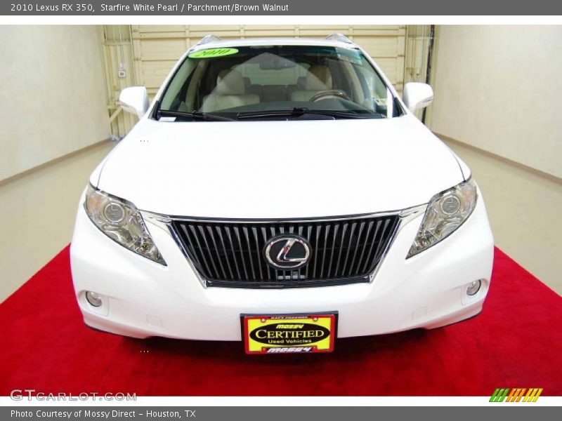 Starfire White Pearl / Parchment/Brown Walnut 2010 Lexus RX 350