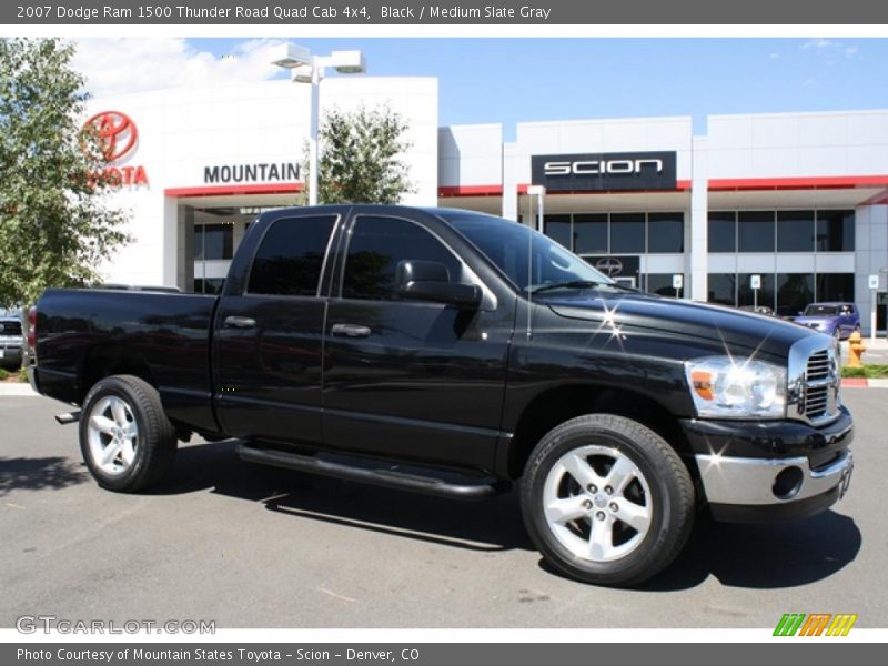 Black / Medium Slate Gray 2007 Dodge Ram 1500 Thunder Road Quad Cab 4x4